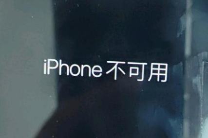 贵阳苹果服务网点分享锁屏界面显示“iPhone 不可用”如何解决 