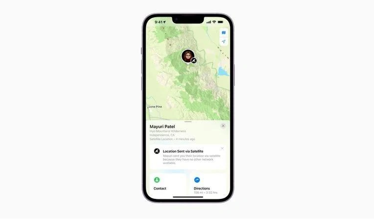 贵阳苹果14维修分享iPhone14系列中 FindMy功能通过卫星分享位置方法教程 